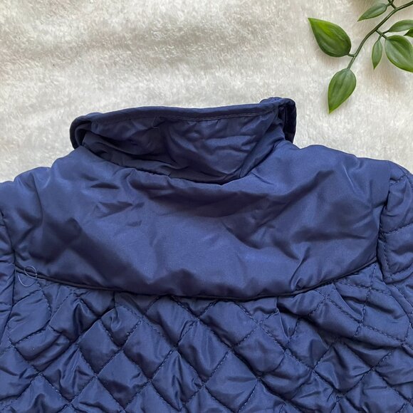 First Impressions 3-6M Navy Quilted Jacket 100% Cotton Lined EUC Baby - Picture 12 of 16